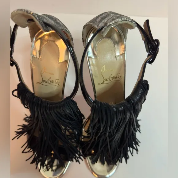 Christian Louboutin Fringe Sandals size 36 1/2