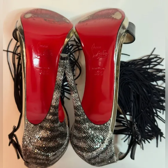 Christian Louboutin Fringe Sandals size 36 1/2