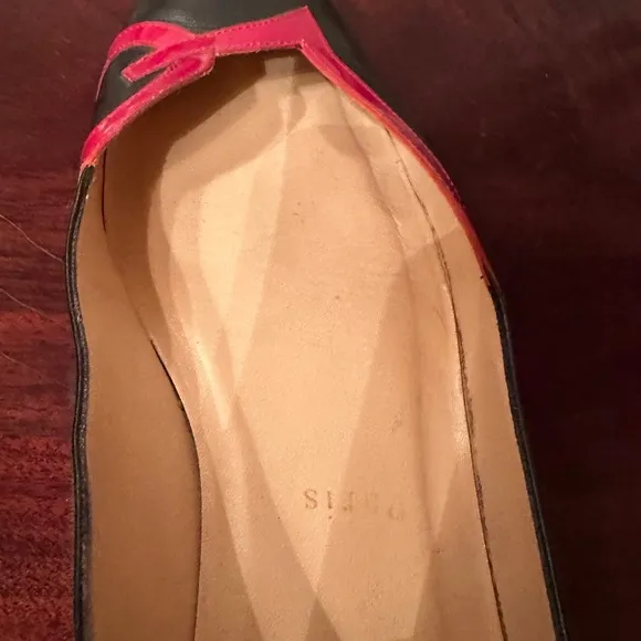 Christian Louboutin Love Flats Shoes EU 39 Red Black