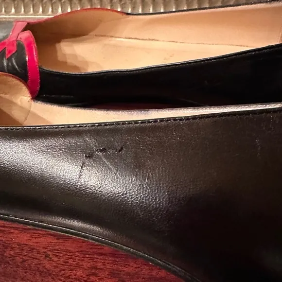 Christian Louboutin Love Flats Shoes EU 39 Red Black
