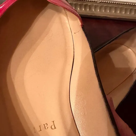 Christian Louboutin Love Flats Shoes EU 39 Red Black