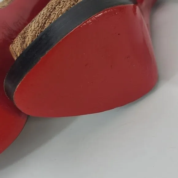 Christian  Louboutin Slingback Heels Brown Size 37.5EU
