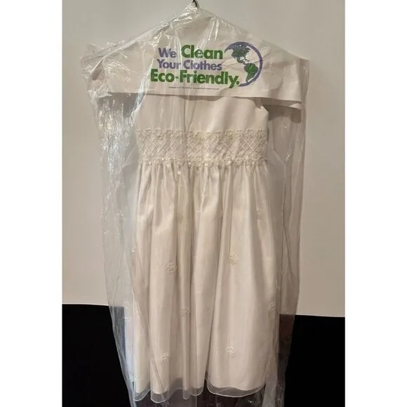 Cinderella White Embelished Sleeveless Communion or Flower Girl Dress Size 7