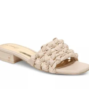 Circus By SAM edelman.  Women's Cream Woven Slide Sandals. Size 7.5