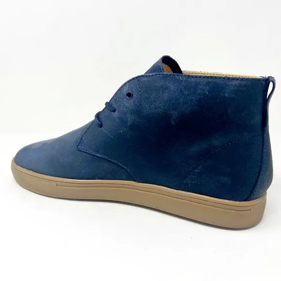 Clae Strayhorn SP Navy Waxed Mens Premium Sneakers