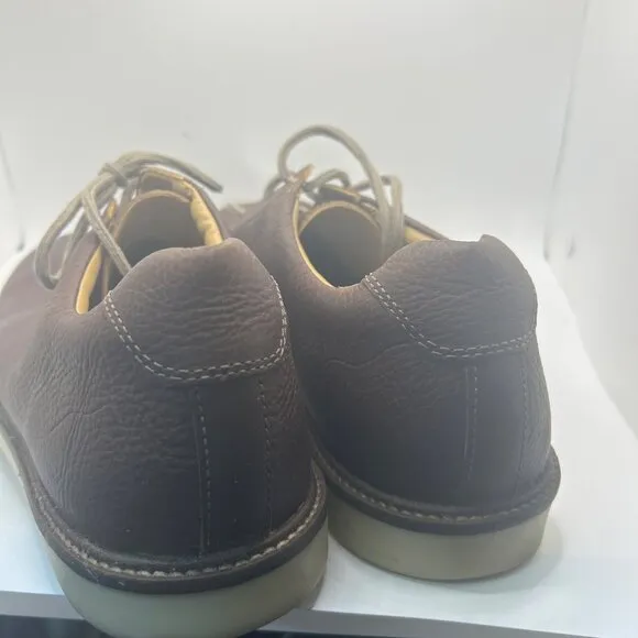 Clarks Brown Leather Casual Shoes With Lace-Up Design oxford office 13