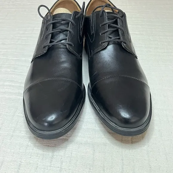 Clarks Collection Men's Dress Shoes Size 14M Black Leather Cap Toe Oxford 15770