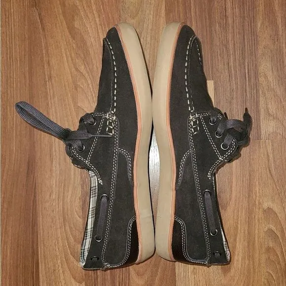 Clarks Dark Brown Higley Lace Casual Shoes Mens Size 9.5M