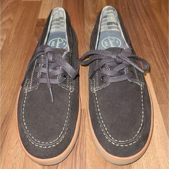 Clarks Dark Brown Higley Lace Casual Shoes Mens Size 9.5M