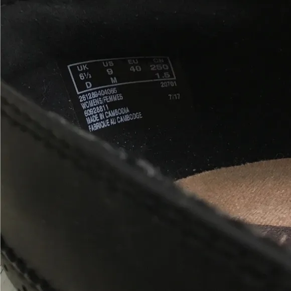 Clarks Women's Black Mary Jane Shoes Claeson dress pump size 9