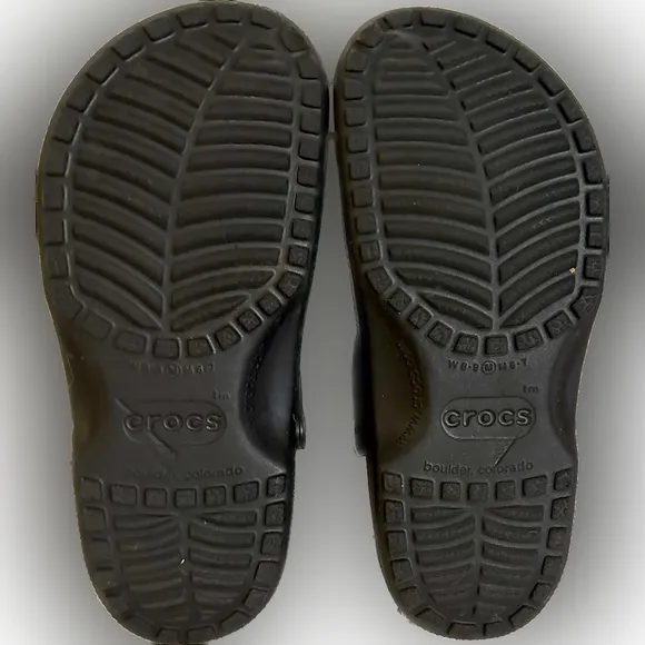 CLASSIC CROCS W/FLOWER JIBBITZ UNISEX SZ:M W(8-9)  M(6-7) Comfy Shoes w/Supt