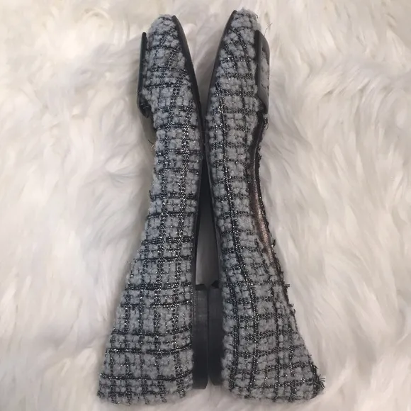 Claudia Ciuti Tweed Flats Shoes