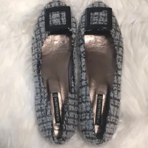 Claudia Ciuti Tweed Flats Shoes