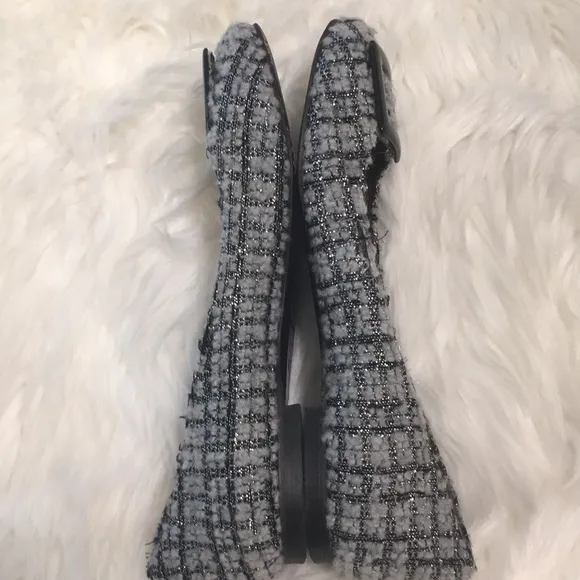 Claudia Ciuti Tweed Flats Shoes