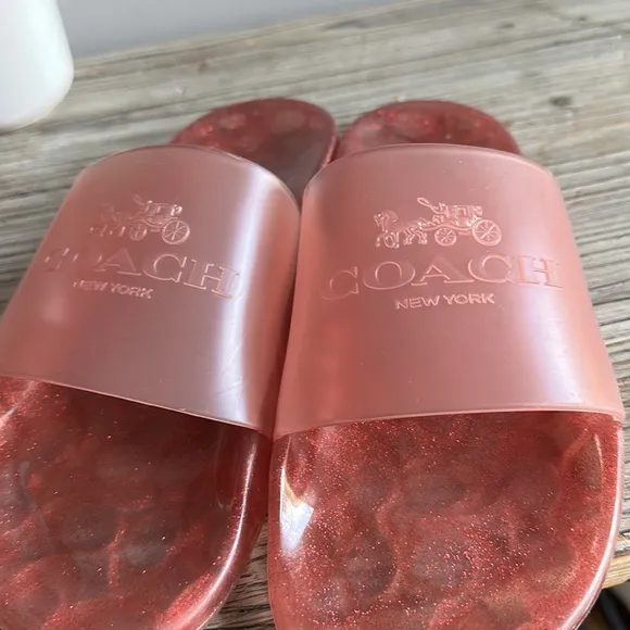 Coach jelly sandals size 10 great used condition