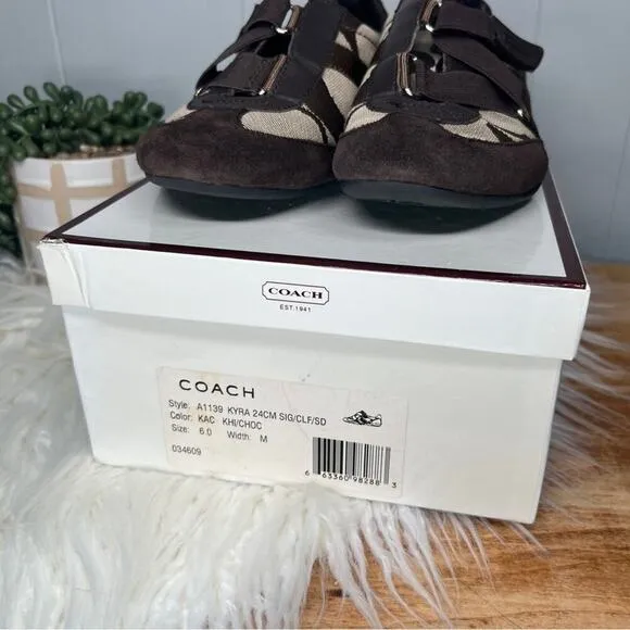 Coach | Kyra Sneaker | Brown Logo | Size 6