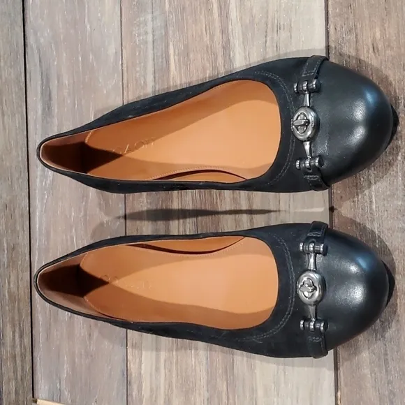 Coach Leila slip on Loafer shoes ballet sz 9.5B