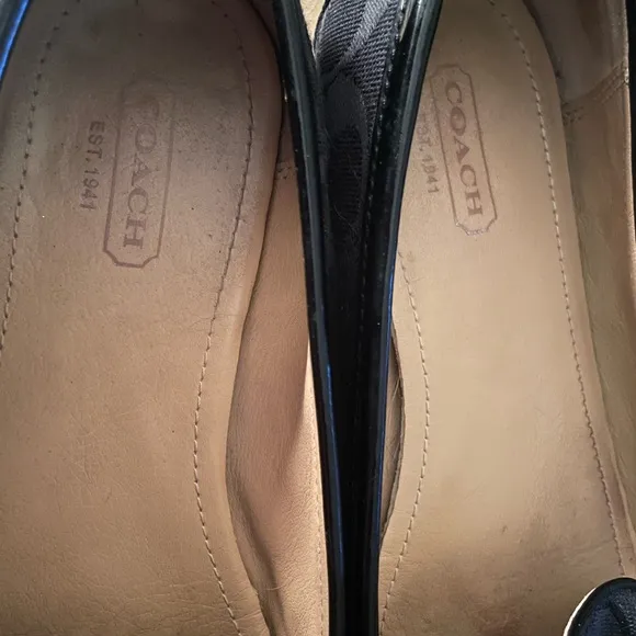 Coach Logo Black Loafers
