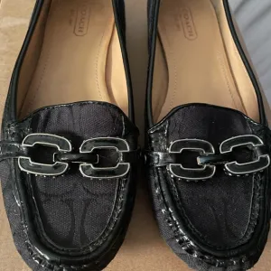 Coach Logo Black Loafers