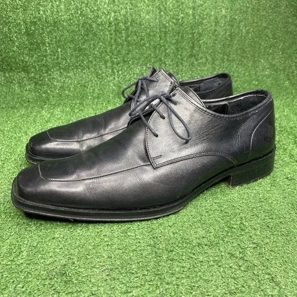 COACH Men's Black Leather ROCKWELL Oxford Lace Up Dress Shoes Size 10 D Italy