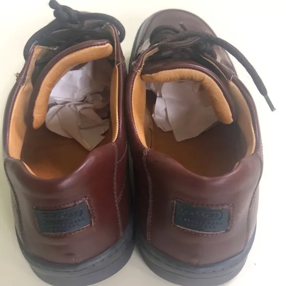 Coach Men's Brown Leather Dress Shoes Sz 11D