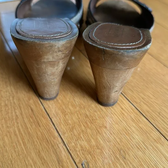Coach signature sandals.