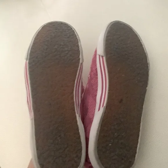 Coach Slip on Sneakers New York Womens Kivy Shoes Pink Sequin -Size 7