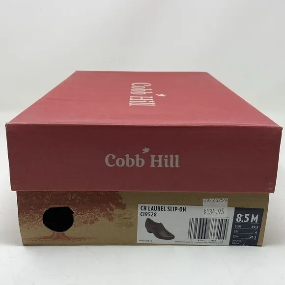 COBB HILL WOMEN'S LAUREL SLIP-ON SHOE Brown Leather