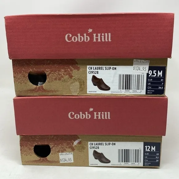 COBB HILL WOMEN'S LAUREL SLIP-ON SHOE Brown Leather