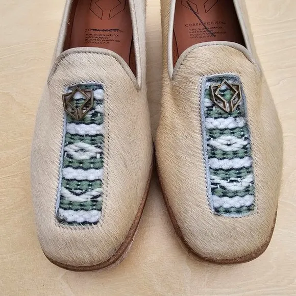 Cobra Society Ponyhair Womens Shoes Loafers Slip On Shoes, US Size 6.5 (EU 37)