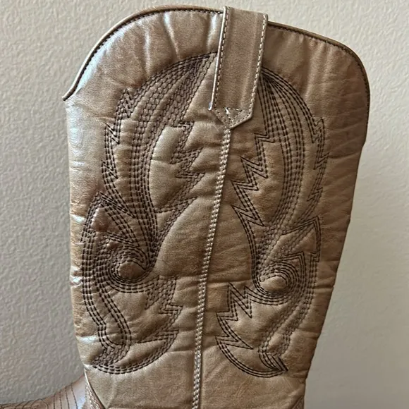 Coconuts Womens Gaucho Brown Tan Cowboy, Western Boots New