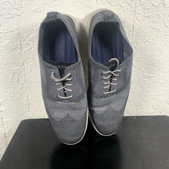 Cole Haan 2.ZeroGrand Men 13 Wingtip Oxford Gray Casual Shoes Sneaker Stitchlite