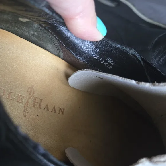 Cole Haan Air Estadio Strap II Black Casual Shoes Sz 9.5