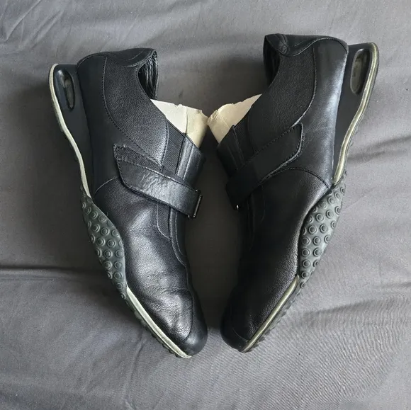 Cole Haan Air Estadio Strap II Black Casual Shoes Sz 9.5