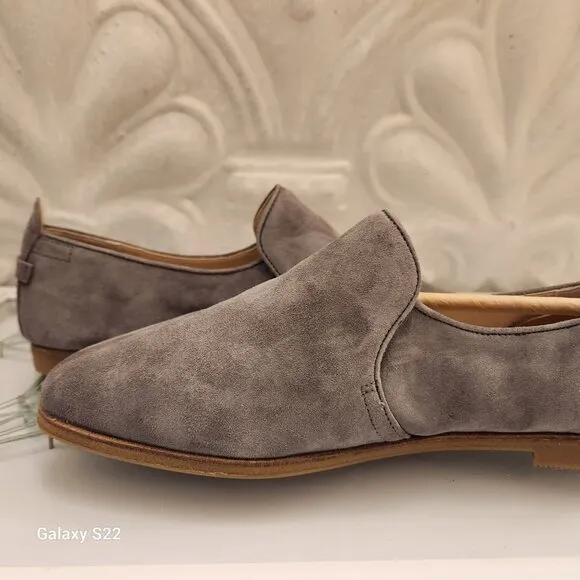 Cole Haan &quot;Tacoma&quot; flats. Charcoal Grey. Suede. NIB. Size 8.5