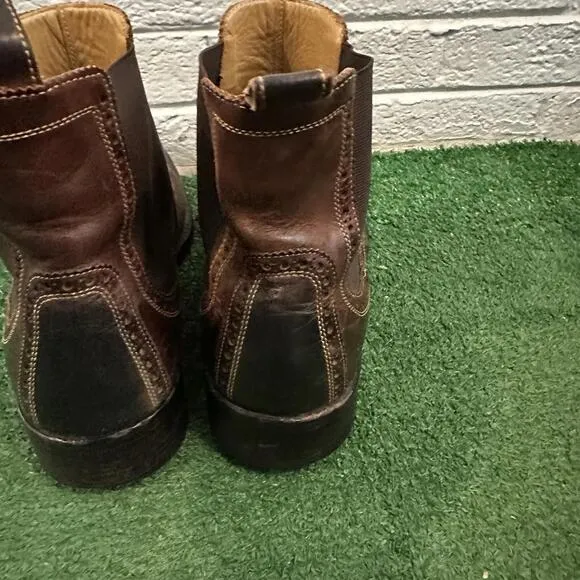 Cole Haan Boots Mens 12M Brown Williams Wingtip Chukka Boots Leather  C20286