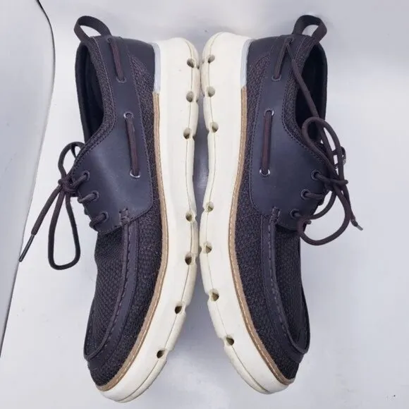 Cole Haan Brown 4.ZeroGrand Regatta Boat Shoes Loafers Men's Size 11.5 Wide