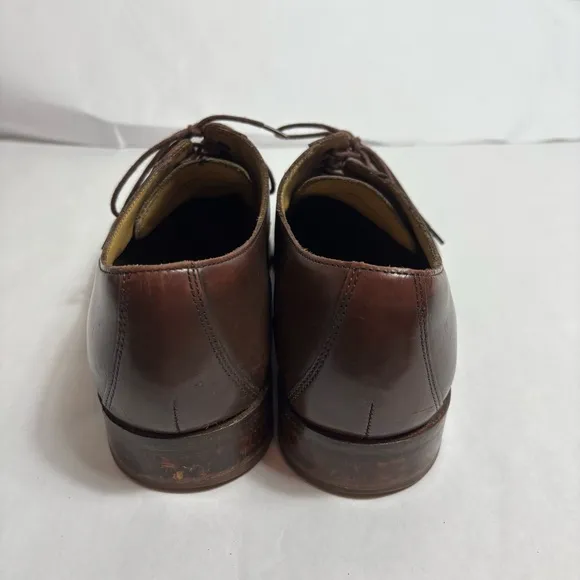 Cole haan brown leather lace up oxford dress shoes
