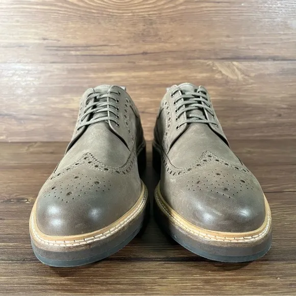Cole Haan Davidson Brown Leather Wingtip Dress Shoes Men’s Size 10.5