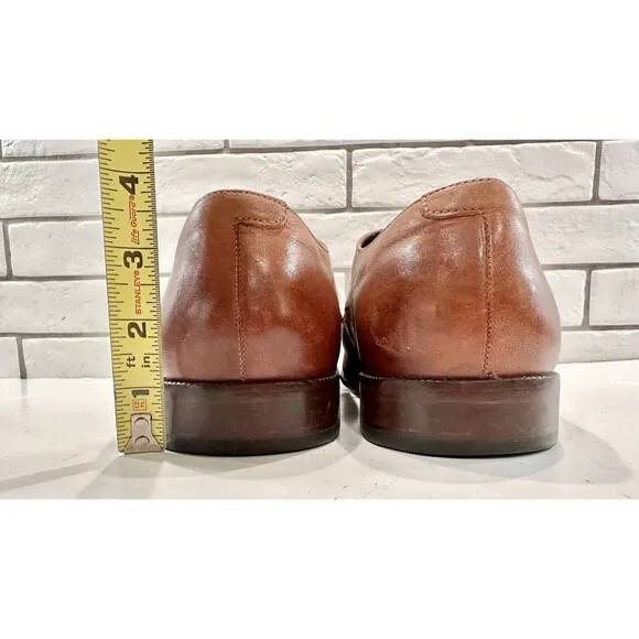 Cole Haan Dress Shoes Mens 15 M Williams Oxford Brown Leather Almond Toe C24118