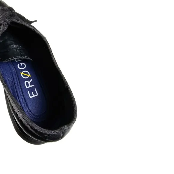 Cole Haan Dress Shoes size 9.5 Black Leather Zerogrand Wingtip Oxford