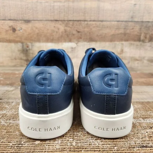 Cole Haan Grand Crosscourt Men Sz 11.5 Wide Traveler Casual Sneaker Blue Leather
