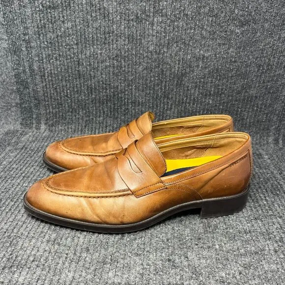 Cole Haan Grand Hawthorne Penny Loafers Dress Shoes Brown Leather 10.5 M C33224