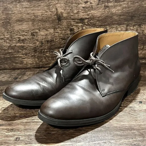Cole Haan Grand OS Dress Chukka Boot Brown Leather Men Shoes Lace Up Size 11M‎