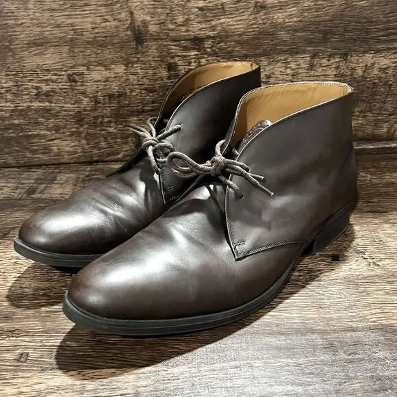 Cole Haan Grand OS Dress Chukka Boot Brown Leather Men Shoes Lace Up Size 11M‎