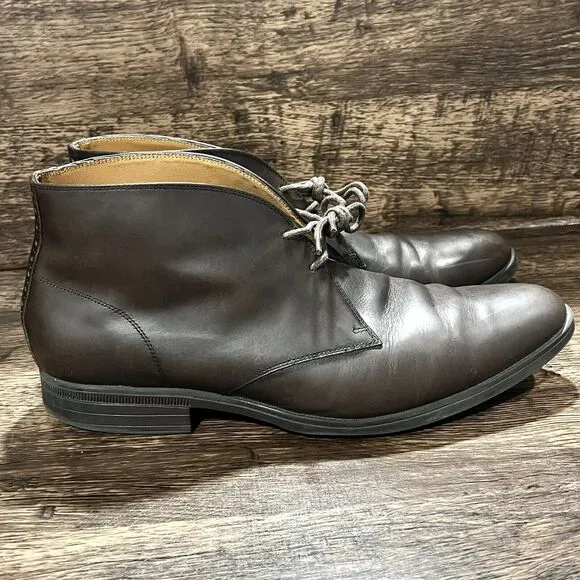 Cole Haan Grand OS Dress Chukka Boot Brown Leather Men Shoes Lace Up Size 11M‎