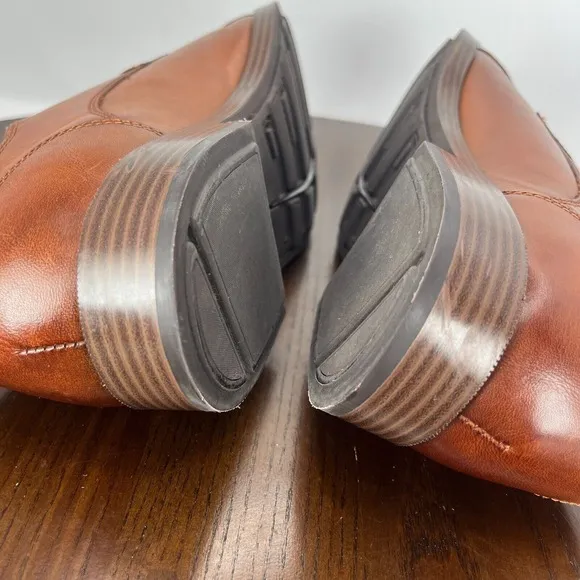 Cole Haan Grand Os Shoes Men's 8M Brown Leather Cap Toe Oxford Dress C23771