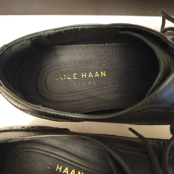 Cole Haan Grand.OS Wingtip Oxford Dress Shoes Men's Size 11M Black C23793