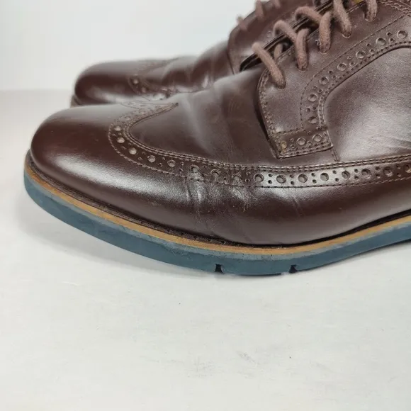 Cole Haan Great Jones Xl L Wing Lace Up Dress Oxford Chestnut Men's Shoe Sz 11M