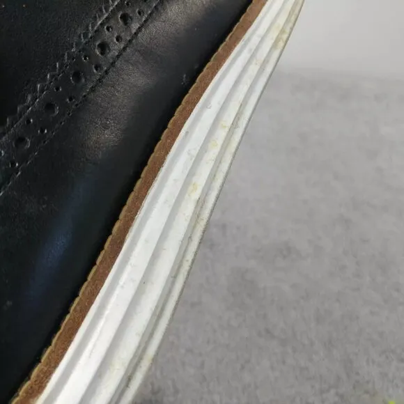 Cole Haan LunarGrand Mens 10.5 Dress Shoes Black Wingtip Oxford Lace Up